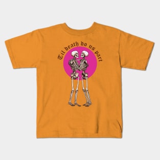 Skeleton til love do us part t-shirt Kids T-Shirt